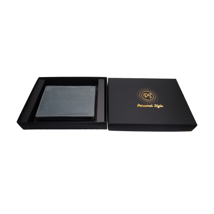 Portofel piele naturala port card RFID gri Personal Style 00P013 [3]