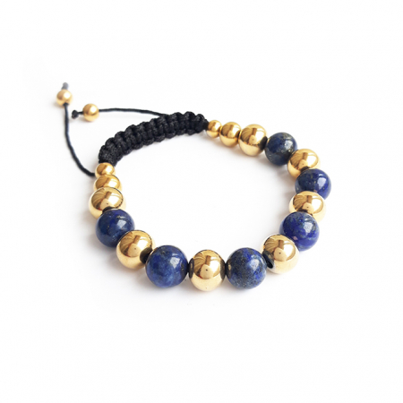 Bratari dama - Bratara Piatra Lapis Lazuli Inox