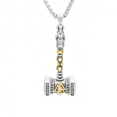 Pandantive - Lant inox cu pandantiv viking ciocanul lui Thor  Personal Style 00A335