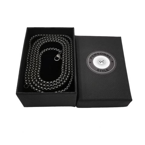 Lant inox pentru pandantive medalioane lungime 75 cm grosime 3 mm gri gunmetal [2]