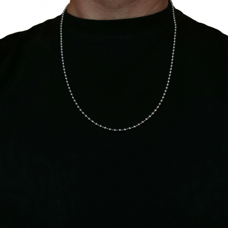 Lant inox us army colier pandantive medalioane 60 cm 3 mm 02A005 Personal Style [1]