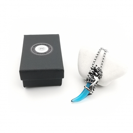 Lant Pandantiv Wolf Fang Cristal Inox [1]