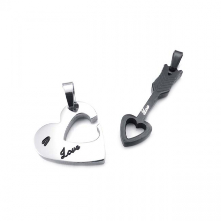 Lantisoare Pandantive Set Lovers Cupidon Inox [1]