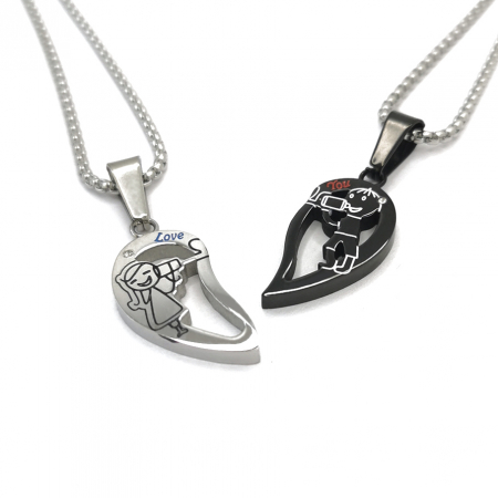 Lantisoare Pandantive Set Lovers Inox [1]