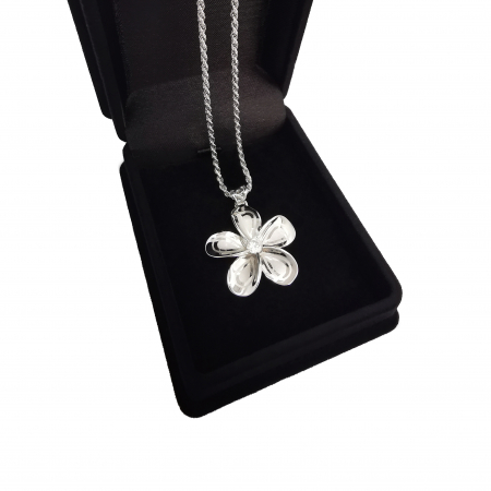 Lantisor Pandantiv Plumeria Argint 925 [1]