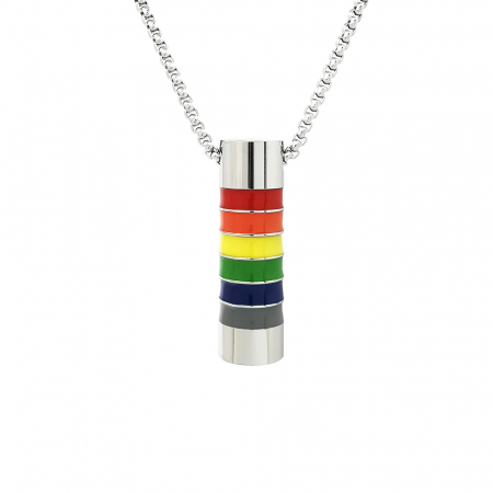 Pandantive - Lant Pandantiv Equality Rainbow Inox