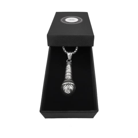 Lant Pandantiv Microfon Inox [2]