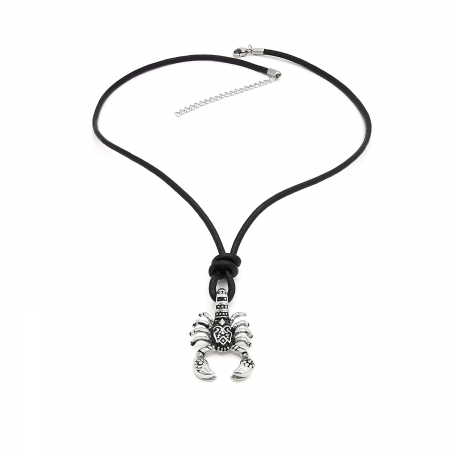 Pandantiv Scorpion Inox cu Snur Piele Personal Style 00A053s [1]