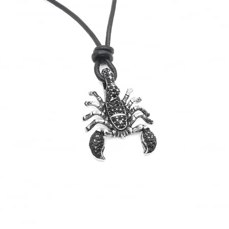 Pandantiv Scorpion Inox cu Snur Negru Piele Personal Style 00A325s [1]
