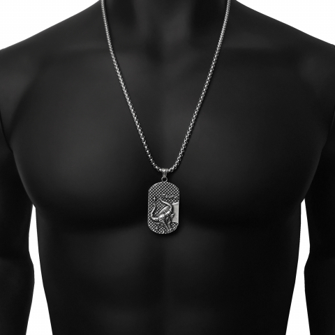 Lant Pandantiv Zodia Taur Dog Tag Inox [2]