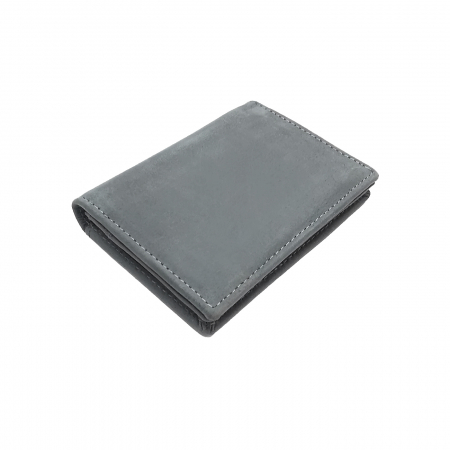 Portofele - Portofel piele naturala port card RFID gri Personal Style 00P013