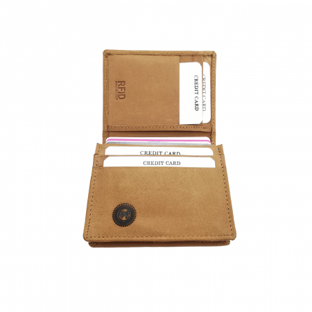 Portofel piele naturala port card RFID maro Personal Style 00P011 [1]
