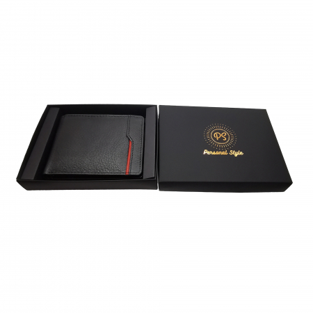 Portofel piele barbati negru port carduri RFID Personal Style 00P006 [1]