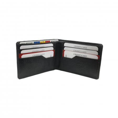 Portofel piele barbati negru port carduri RFID Personal Style 00P006 [2]