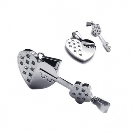 Pandantive - Lantisoare Cupluri Pandantive Lovers Inox