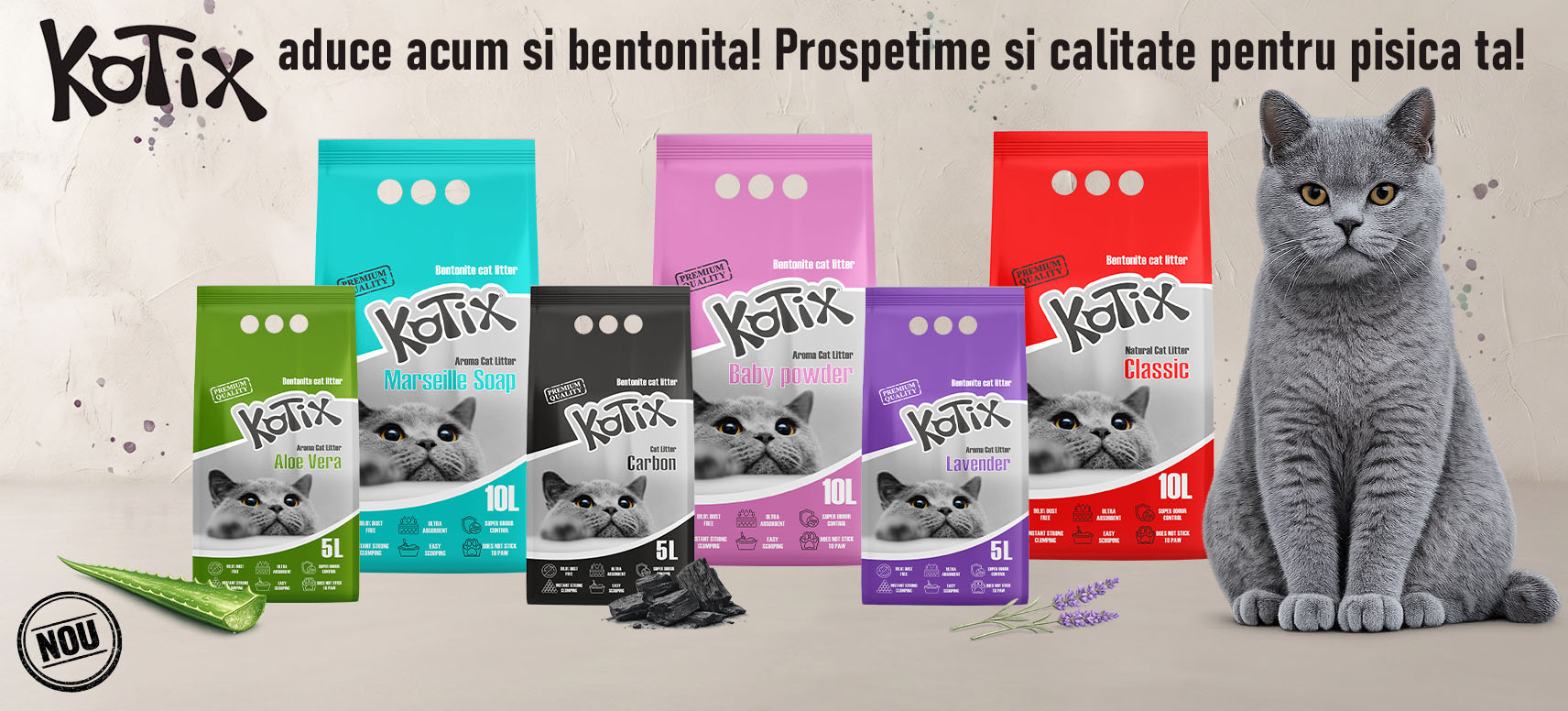 Kotix nisip bentonita