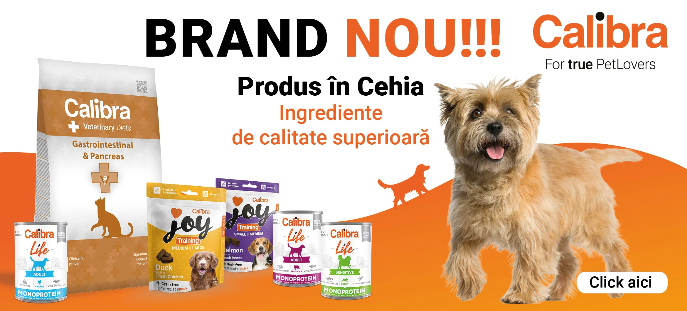 Calibra - brand nou - hrană de calitate superioară pentru câini și pisici (produs  în Cehia)