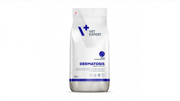 4T Veterinary Diet Dermatosis Dog Iepure Cartof, 12 Kg