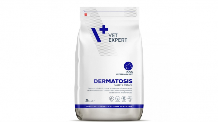 4T Veterinary Diet Dermatosis dog Iepure Cartof, 2 kg