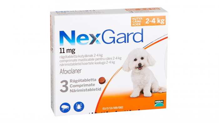NexGard S comprimate masticabile, 2-4 kg, 1 comprimat [1]
