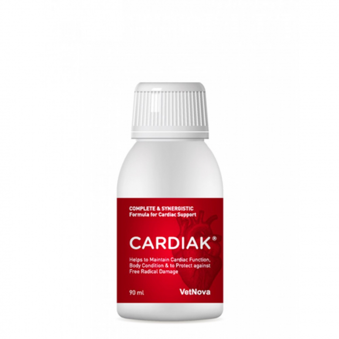 Supliment alimentar pentru sprijinul functiei cardiace la caini si pisici, CARDIAK vetNova, 90 ml