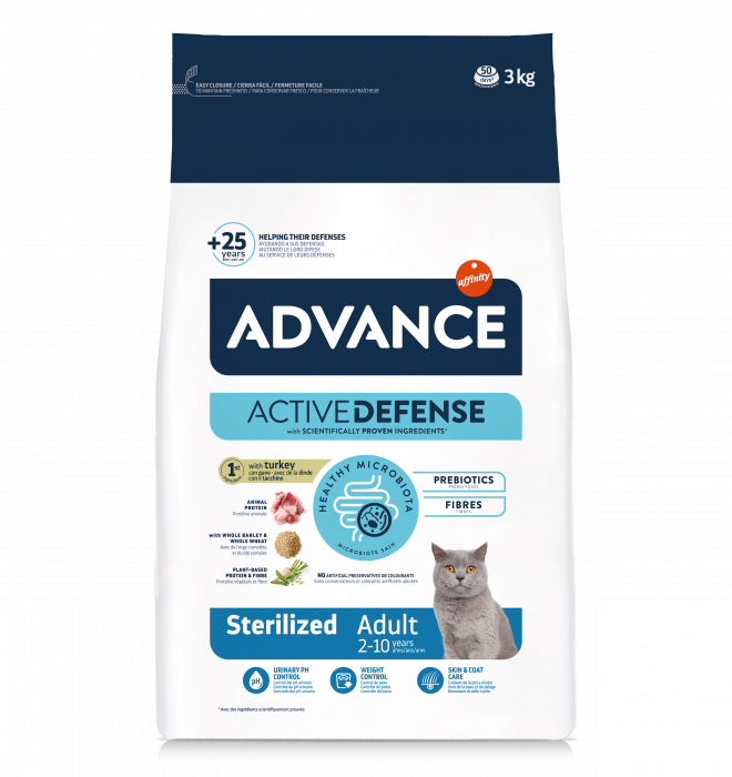 Advance Cat Adult Sterilised cu Curcan, 3 kg [3]