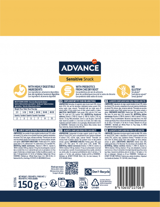 Advance dog Sensitive Snack 150g [5]