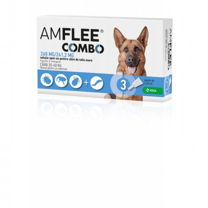 AMFLEE COMBO DOG 268 Mg – L (20-40 Kg) X 3 Pipete