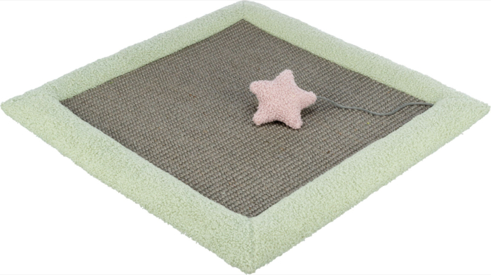 Covoras Pentru Zgariat, Junior, 47 x 47 cm, Gri Verde Menta