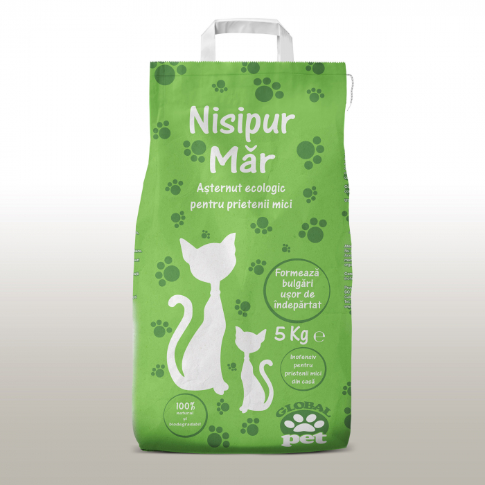 Asternut igienic bentonita pentru pisici, Nisipur, Mar, 5 kg [1]