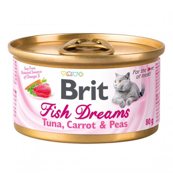 Brit Fish Dreams Tuna, Carrot and Pea, 80 g