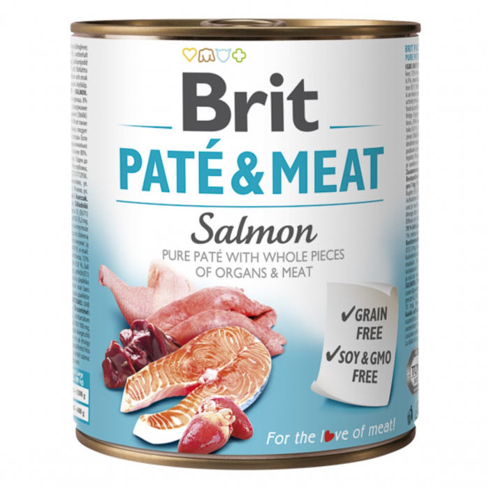 Brit Pate And Meat Salmon, 800 G