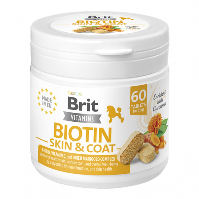Brit Vitamins Biotin Skin & Coat Care 120 g (60 tbl) [1]