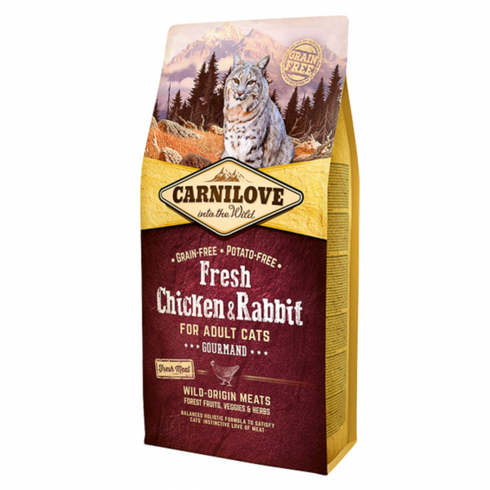 Carnilove Fresh Chicken  Rabbit for Adult Cats 6 kg