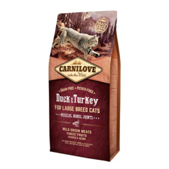 Carnilove Duck  Turkey Large Breed Cats 6 kg