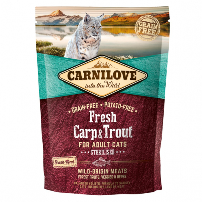 Carnilove Fresh Carp  Trout Sterilised for Adult Cats 400 g
