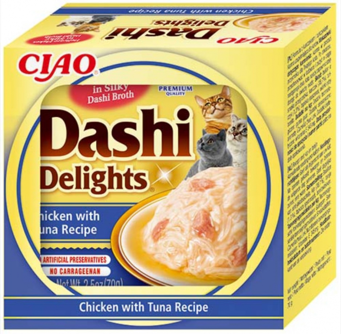 Hrana Umeda fara cereale, Ciao Dashi pentru pisici cu Pui si Ton 70 g [7]