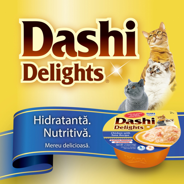 Hrana Umeda fara cereale, Ciao Dashi pentru pisici cu Pui si Ton 70 g [3]