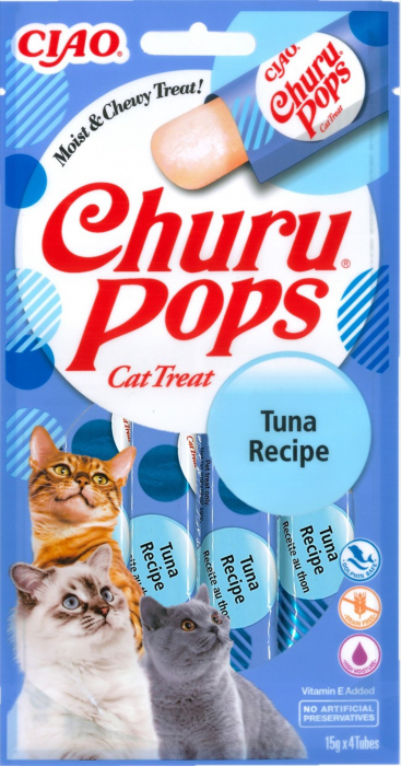 Churu Pops Recompensa Suculenta Cu Ton Fara Cereale – 4 X 15 G