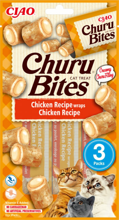 Churu Bites Recompense Pentru Pisici Cu Pui Fara Cereale – 3 X 10 G