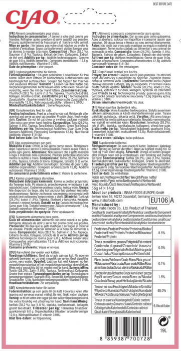 Churu Recompensa Cremoasa cu Ton si Somon fara cereale - 4 x 14 g [2]