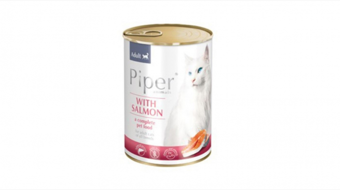 Conserva hrana umeda Piper Cat Adult, Somon 400 g [1]
