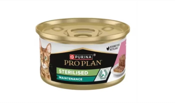 Conserva hrana umeda pisici adulte cu somon si ton, Pro Plan Sterilised Maintenance, 85 g