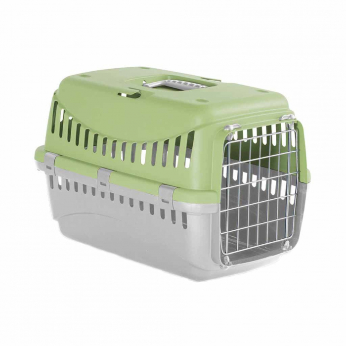 Cusca transport animale MPB GIPSY L, 58x38x38 cm, usa metal, verde