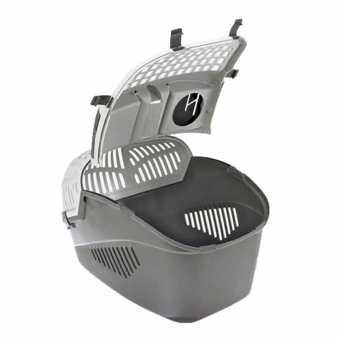 Cusca transport pentru pisici Avior MPS, 57,5×39,5×40,5h cm, gri [3]