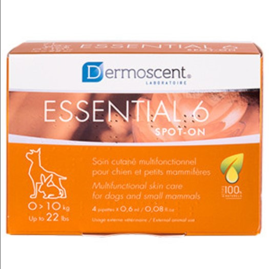 Dermoscent Essential 6 Spot-on Caine 0-10kg – 4 Pipete