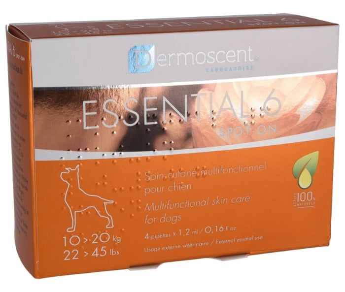 Dermoscent Essential 6 Spot-on Caine 10-20kg - 4 pipete [1]
