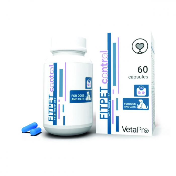 VETAPRO fitpet control 60caps cut controlul greutatii la caini si pisici