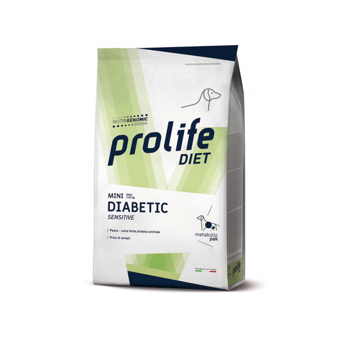 Dieta veterinara uscata prolife diabetic sensibil pentru caini de talie mica 5 kg