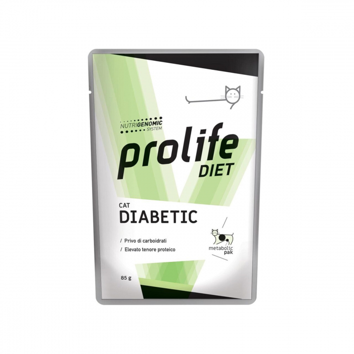 Dieta veterinara umeda prolife diabetic pentru pisici plic 85g